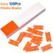 Plastic Razor Blade Scraper 2 Pack with 120 Razor Blades - Ideal for Removing Glue, Stickers, Decals, Tint from Car Windows and Glass - Blue (2PCS) - Buy Online on GoSupps.com