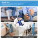 Hoomtree Leg Lifter Strap for Limited Mobility Thigh Lifter Strap with Padded Grip and Loop for Knee Hip Surgery Recovery Mobility Aids Tool for Disabled Get in and Out of Bed Car Wheelchair 1 pack Blue - Buy Online on GoSupps.com