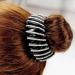 JUSTFOX Rhinestone Brown Hair Clip Gripper Stylish Hair Accessory for Every Occasion | International Shipping Available - Buy Online on GoSupps.com
