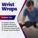 Wrist Wraps for Wrist Tendonitis & Carpal Tunnel Pain Relief - 2 Wrist Supports for Ganglion Cyst & Weightlifting - Fits Left & Right Hands - Buy Online on GoSupps.com