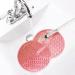 Makeup Brush Cleaning Mat Silicone Makeup Cleaning Brush Scrubber Mat Portable Washing Tool Cosmetic Brush Cleaner with Suction Cup for Valentines Day (Pink) - Buy Online on GoSupps.com
