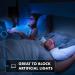 Foldable Eye Cover for Sleeping Pillow - White Pillowcase with Gray Cotton Jersey Mask for Men, Women, Kids - Buy Online on GoSupps.com
