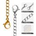 10Pcs Stainless Steel Gold Silver Necklace Extenders with Lobster Clasps - Jewelry Making Accessories - Buy Online on GoSupps.com