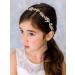 SWEETV Flower Girl Headpiece - Gold Crystal Hair Band for Wedding, Birthday Party & Photography | Princess Hair Accessories for Toddlers & Little Girls - Buy Online on GoSupps.com