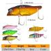 Ghanneey Fishing Spoon Lures 6pcs for Trout, Salmon, Bass, Crappie, Pike - Treble Feather Hooks and Spinner Blades Included - Buy Online on GoSupps.com