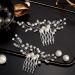 Wedding Pearl Crystal Headpiece Comb Set - Bridal Hair Accessories with Rhinestone Accents - Buy Online on GoSupps.com