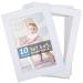 Somime White Pre-Cut 5x7 Photo Matte Acid Free 4x6 Mattes for 5x7 Frame with White Core Bevel Cut 5x7 Picture Mat Frames for Family Photos Art Working Picture Framing(10 Pack) 5"x7" 10pack white mats