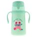 Stephen Joseph  Stainless Steel Double Wall Bottle with Handles and Weighted Straw  Training Cup  Sloth