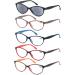 HEEYYOK Women's Reading Glasses 1.25 - 5-Pack with Sun Readers for Outdoor Reading - Spring Hinge, Mix Color - Pack of 5 - Buy Online on GoSupps.com