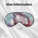 Abstract Marble Print Light Blocking Eye Mask - Soft Adjustable Sleep & Travel Eye Cover in Black - Buy Online on GoSupps.com