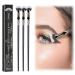 3 Folding Angle Scalloped Lash Brush Eyelash Comb Separator Fan-shaped Curved Eyelash Brush Without Clumps Bristles Lengthened Lashes Eyebrow Brush For Natural Lifted Effects