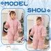 Milkiwai Baby Snowsuit Romper | Cute Bear Winter Hooded Jumpsuit | Boys Girls Infant Snow Wear | Thick Outfits 80 Pink - Buy Online on GoSupps.com