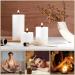 Zynery 660 Pcs 5.1X0.5 Inch Wood Candle Wicks Set with Metal Base for Candle Making - Natural Smokeless Soy Wax Cores - Includes Warning Labels and Adhesive - Candle Making Supplies - Buy Online on GoSupps.com