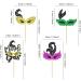 Cyodoos 24Pcs Masquerade Masks Cupcake Toppers Color Glitter Bachelorette Party Mask Cupcake Food Fruit Picks Masquerade Mardi Gras Party Baby Shower Birthday Party Cake Decor Supplies Masks1 - Buy Online on GoSupps.com