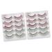 FRCOLOR 2 Sets False Eyelashes Natural Look Makeup Party Eyelashes Cosmetics Eyelash Assistant 5 Pairs * 2