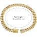 Cuban Connection Dog Collar - 17.7 Cuban Link Chain Alloy Diamond Gold Bling Jewelry for Dogs & Cats - Buy Online on GoSupps.com