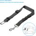 Zellar Dog Seat Belt 1 pack Adjustable Elastic Bungee Strong Durable Dog Car Harness Restraint With 360 Degree Swivel Attach Won't Twist black - Buy Online on GoSupps.com