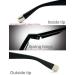 Reading Glasses Frame for Women | UV Blue Light Filtering Magnifier | 1.50-3.00 Strength | Stylish Black 2.5x - Buy Online on GoSupps.com
