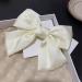 Asheyya Bow for Hair Clip Solid Color Soft Satin Silky Hairbows for Women Girls (White) - Buy Online on GoSupps.com