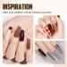 Tomicca Nail Tips & Glue Gel Kit | Complete Gel Nail Extension Set with Mini Lamp & 500 Soft Gel Coffin Tips - Long Ballerina Style - Buy Online on GoSupps.com