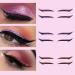 Rosarden 18 Pairs Glitter Stick-on Eyeliner Stickers - Waterproof and Colorful Adhesive Eyeliner Strips in Purple, Pink, Green, Blue - Black Eyeliner Sticker for Eye Makeup - Buy Online on GoSupps.com