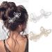 Bartosi Sparkling Butterfly Hair Clips Rhinestone Hair Barrettes Crystal Butterfly Hair Clip Metal Alligator Hair Pins Wedding Hairpin Decorative Bobby Pins Hair Accessories for Women and Girls Pack of 2