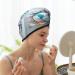 Quick-Dry Hair Towel Wrap | Travel-Friendly Button Towel Turban for Fast Hair Drying - Buy Online on GoSupps.com