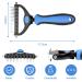 Mesybveo Double-Sided Dog & Cat Brush - Stainless Steel Undercoat & Subfell Brush for Long-Haired Pets - LED Grip - Perfect for Dogs & Cats - Buy Online on GoSupps.com