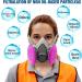 Half Facepiece with 2097 Filter MYGCCA Resin Respirator with Filters for Dust Organic Vapor Used in Painting Woodworking Epoxy Welding  - Buy Online on GoSupps.com