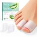 Welnove Toe Protectors 12-Pack Aloe Vera Extract Infused Silicone Toe Sleeve Toe Covers for Hammer Toes Corns Calluses Blisters Soft Gel Protector Toe Cushions for Pain Relief
