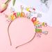 NVENF Birthday Girl Headband - Happy Birthday Crown Tiara for Girls - Cake and Candy Design - Buy Online on GoSupps.com
