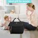 Mini Diaper Bag Backpack & Crossbody Tote with Insulated Pocket - Black - Buy Online on GoSupps.com