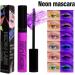 Mascara lumineux UV Fluorescent de couleur arc - en - ciel de couleur n on imperm able l'eau extension de cils boucl s extension de mascara Halloween Party stage use (#1 Jaune) - Buy Online on GoSupps.com