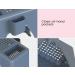 Skywin Pedicure Foot Rest - Non-Slip Salon Step with Side and Back Pockets - Holds Pedicure Essentials - 9 x 7 x 10 inches (Grey) - Buy Online on GoSupps.com