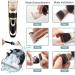 Eyeleaf Rechargeable Pet Grooming Clippers - Professional Low Noise Cordless Trimmer Kit for Dogs Cats - Includes 4 Guide Combs and Cleaning Brush - Gold - Buy Online on GoSupps.com