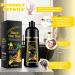  QINGZY Natural Herbal Instant Black Hair Dye Shampoo 3-in-1 Instant Black Hair Dye for Women and Men Plant-Based Ingredients Fast-Acting Formula 500 ml - Buy Online on GoSupps.com