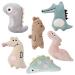 FANTESI 6 Pcs Cat Catnip Toys Interactive Cat Toys Cartoon Catnip Chew Toys Soft Plush Cat Pillow Entertaining Toys for Pet Kitten Cat Playing Chewing Grinding Claw Teeth Cleaning