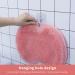 Slip-Proof Silicone Shower Foot Massager & Back Scrubber - Peeling Massage Device with Suction Cup (Red) - Buy Online on GoSupps.com