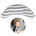 Colexy Car Sleeping Pillow for Children - Neck Support & Safety Belt Shoulder Pad - Gray Car Seat Belt Pillow for Kids - Buy Online on GoSupps.com