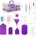Quefe 2-Tier Diamond Painting Storage Container - 88 Slot Clear Bead Organizer for DIY Diamond Art Craft Jewelry - Buy Online on GoSupps.com