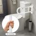 Toilet Grab Bar 22.4 Inch ZUEXT White Anti-Slip Support Rail U Shaped Flip-Up Grab Bar with Paper Holder Stainless Steel Knurled Handicap Safety Handrails for Disabled Elderly Pregnant 24IN White - Buy Online on GoSupps.com