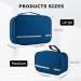 Homchen Waterproof Hanging Travel Toiletry Bag | Portable Cosmetic Wash Bag for Men and Women - Royal Blue - Buy Online on GoSupps.com