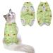 Cat Recovery Suit Cat Professional Recovery Suit Cat Suit Post Surgery Medical Care Cone Collar Alternatives Anti Licking Wound Cat Vest Bodysuit for Male Female Cats Kitten (Green M) M Green