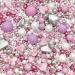 mothers day sprinkles pink lilac silver hearts white pastel purple cupcake cookies cake topper pearls chocolate balls 100s 1000s wedding engagement hen party love anniversary decoration GALENTINES
