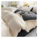 4-Piece Bedding Set Feather Duvet Cover Set Sheet Set Washed Cotton no Filler Soft (A Full)
