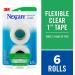 Nexcare Flexible Clear Tape - Stretchy Design, Conforms to Hard to Reach Areas - 6 Count Dispenser Pack (Pack of 3) - Buy Online on GoSupps.com