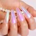 Imtiti Pearl Gel Nail Polish Set 5 Colors Transparent Shell Shimmer Nail Gel Polish Blue Purple Rose Gold Green Mermaid Nail Drawing Gel With Black Gel Polish Spring Summer Soak Off UV Led 6ML - Buy Online on GoSupps.com