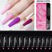 Nail Tips False Nails Tips Art Press on Nails Soft Gel Tips False Nails Long Coffin French Stiletto Half Matte Fake Nail Full Almond For Manicure Art(GJ-BHJP-08CHX) - Buy Online on GoSupps.com