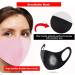 Reusable Face Mask GENERISE Stylish Face Mask x3 - Polyurethane Breathable Washable Face Mask - Unisex (Pink) - Buy Online on GoSupps.com