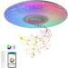 WYQSX 36W ceiling lamp with Bluetooth speaker RGB children's room lamp ceiling LED ceiling light dimmable with remote control and app control 38cm lamp ceiling for bedroom living room